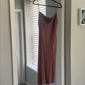 Express Elegant Satin Slip Dress
